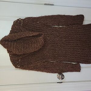 Hermes Vintage Chunky Alpaca Fox Turtleneck